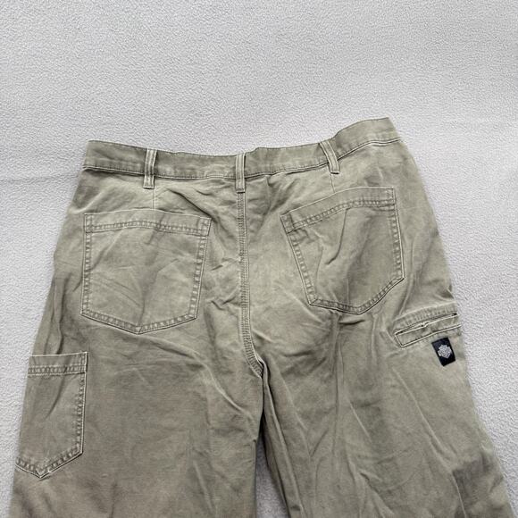 Harley-Davidson Pants Mens 40x30 Green Canvas Utility Carpenter Workwear Casual - Picture 10 of 10